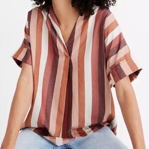 Madewell Multicolor Striped Blouse